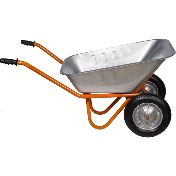 Тачка Helpfer садово-строительная, двухколёсная, пневмат. колесо на подшипниках, груз-сть 300 кг, V-