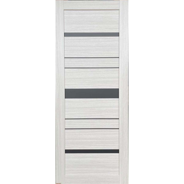 Дверное полотно ДО Лайт 3 (дуб молочный) 2,0*0,6 ст.черное