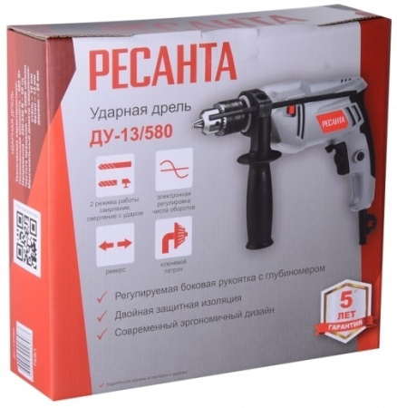 Дрель ударная ДУ-13/580 Ресанта
