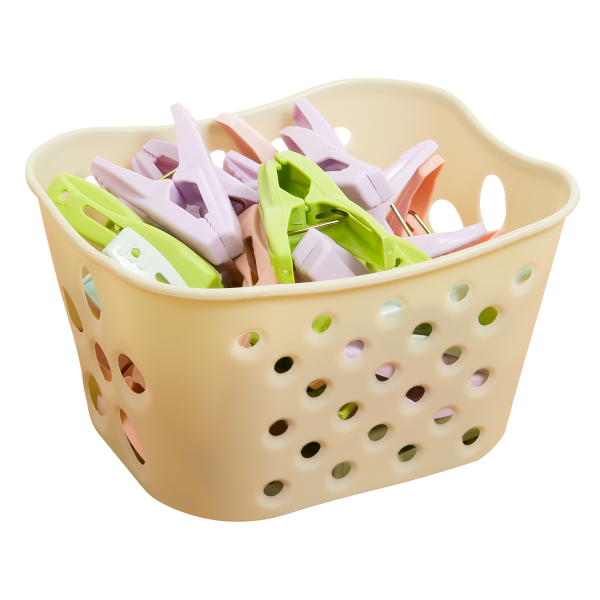 Набор прищепок для белья в корзине 30шт в уп. 38227 PRC