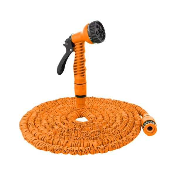 Набор для полива с растягивающимся шлангом 22м Вихрь 73/7/2/26