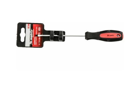 Отвертка Anti-Slip, SL3,0х100 мм, CrV, 2к рукоятка// Matrix