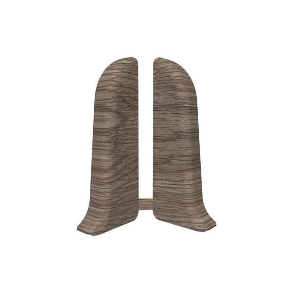 Торцевые (пара) для плинтуса 55мм "Идеал Классик", 205 Дуб капучино