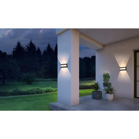 Садовый светильник LED 076-042-0015, 15W 4200K 85-265 черный /TWIST-15 Степень защиты IP65
