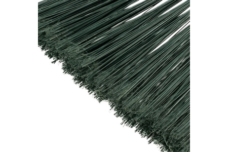 Метла полипропиленовая, 345х200х1420 мм, веерная распушенная, деревянный черенок, Россия// Сибртех