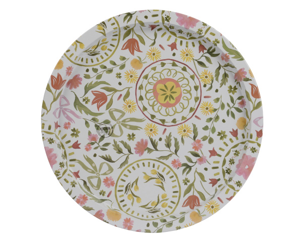 Поднос Easter in tulips D32 см металл 873672