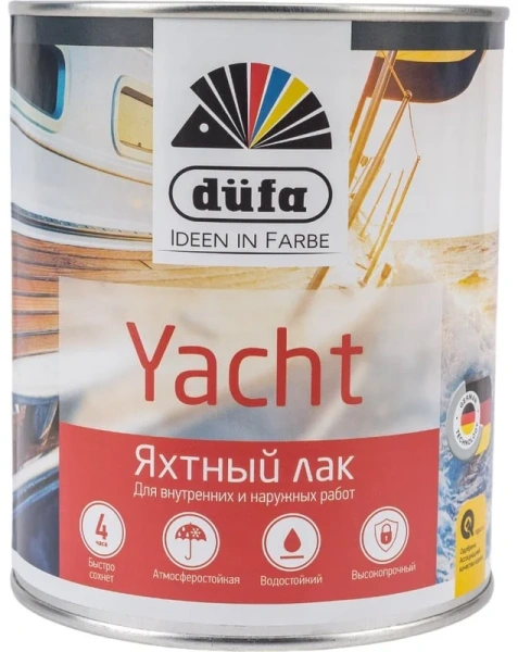 Лак "Dufa" яхтный  YACHT полуматовый 750мл
