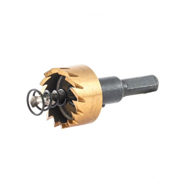 Коронка по металлу HSS, 50 мм, нитридтитановое покрытие //Denzel