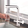 Смеситель д/к Gross Aqua Ecolife с подк. к фильтр. воды  3120609C