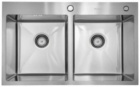 Мойка SMARTECH врезная двойная SATIN 780х480х225