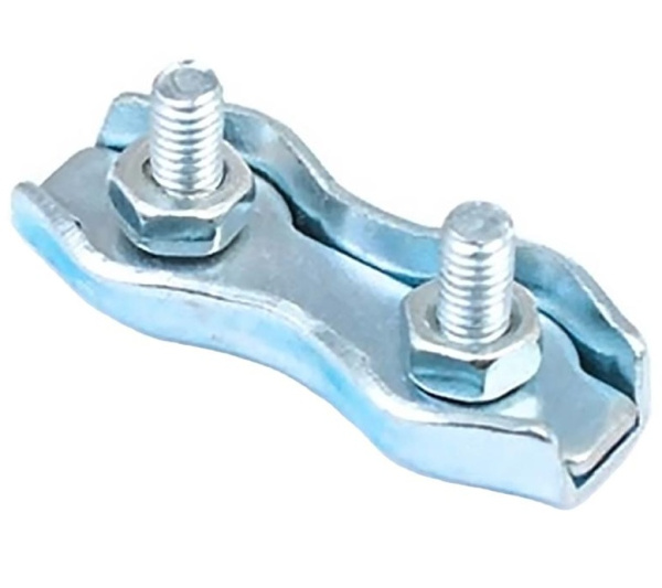 Зажим троса Duplex 3мм (белый цинк 2 шт)