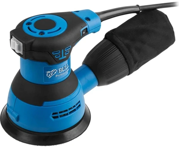 Шлифмашина эксцентриковая BULL OS 1235 в кор. 350 Вт, 125 мм, 8000-12000 об/мин, рег. об.