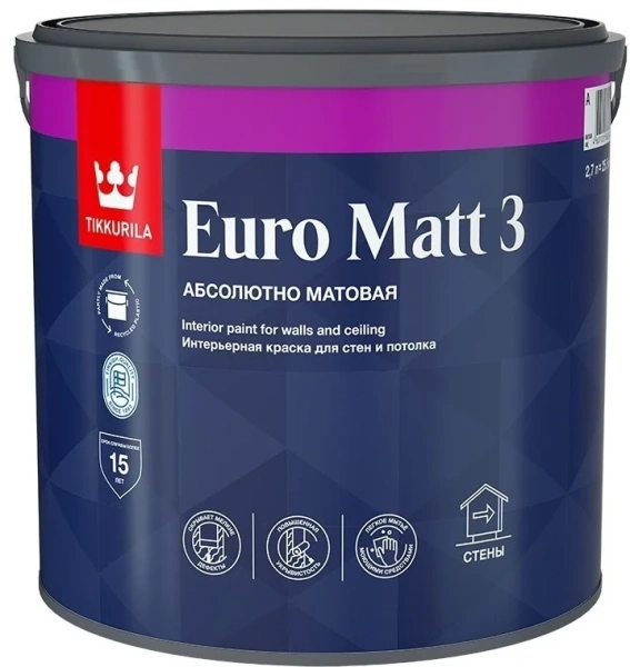 Краска Euro Matt 3 A_New 2,5L