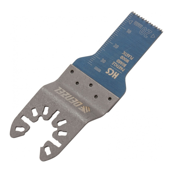 Насадка для МФИ режущая пазовая прямая, HCS, по дереву, 20 х 1,4 мм, мелкий зуб// Denzel