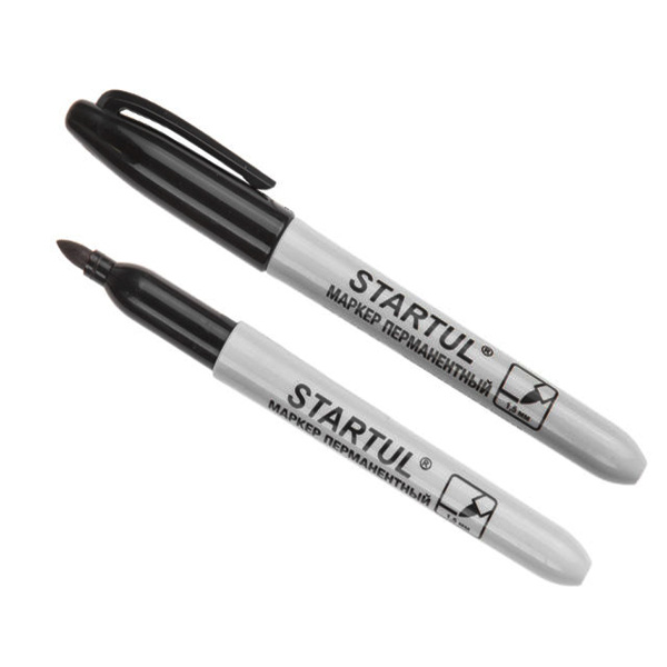Маркер промышл. перманентный фетровый черный STARTUL PROFI (ST4350-01), арт.ST4350-01