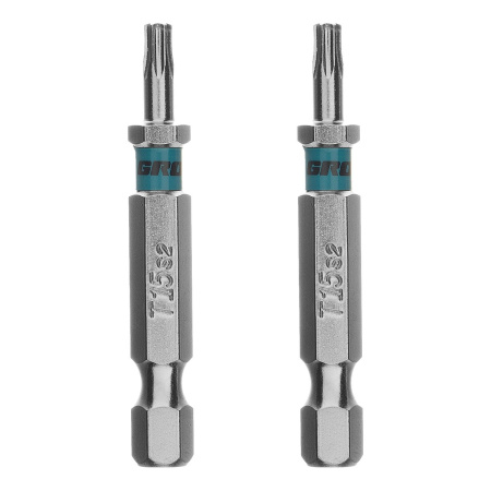 Бита Torx 15х50мм, сталь S2, шестигр., 2 шт.// Gross