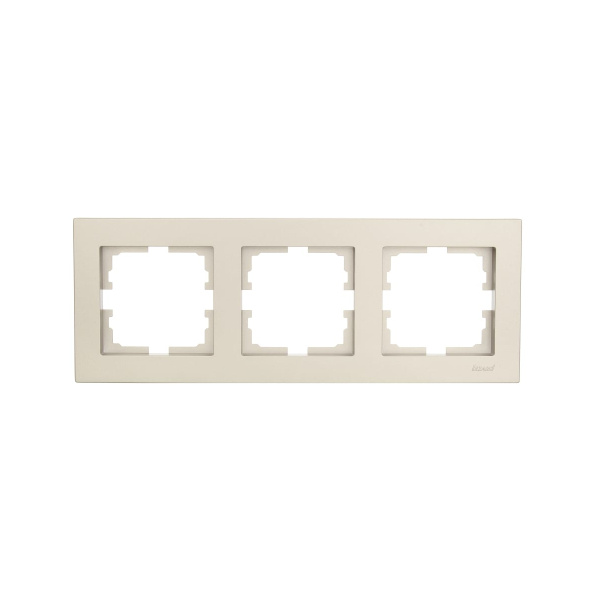 Рамка VESNA 742-3700-148 3-ая горизантальная титан