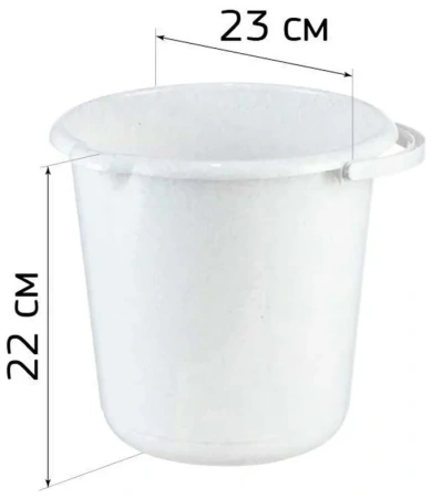Ведро IDEA 5л мраморный М 2429
