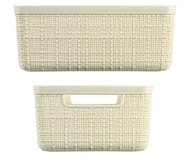 Корзина Curver Jute для хранения М 12л кремовая