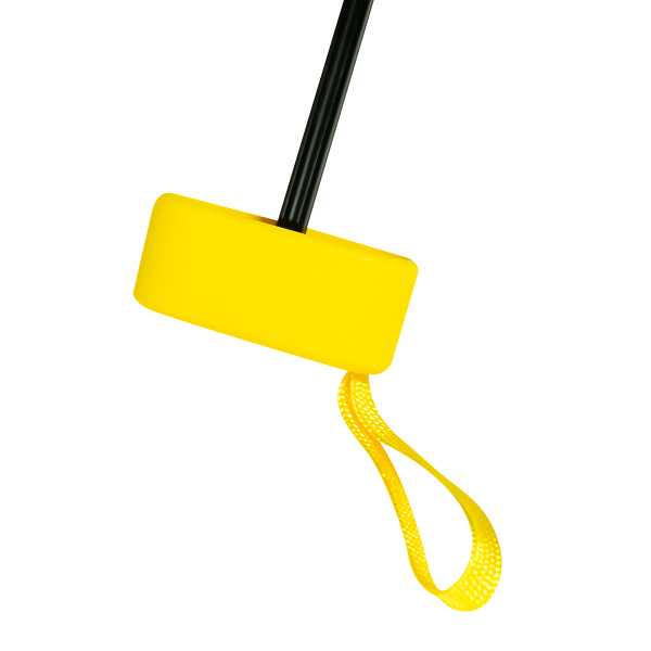 Зонт компактный двойного назначения в чехле с ремешком желтый 90 см PRC
