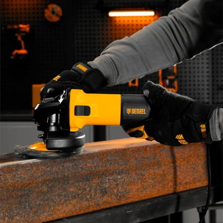 Машина шлифовальная угловая AGH125-900, 900 Вт, 125мм, 11000 об/мин// Denzel
