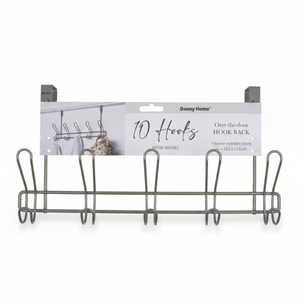 Планка с крючками на дверь DH 45х12,5х23,5 см ZYB071