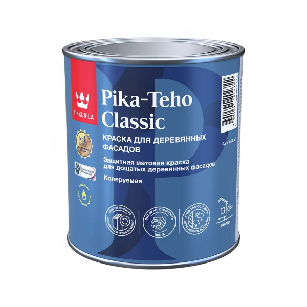Краска для домов PIKA-TEHO C мат 0,9л