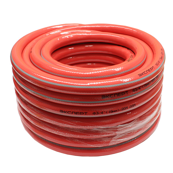Шланг "ЭКСПЕРТ" ЭКО 0202-3/4-30 поливочный,армированный 3-х слойный ПВХ, 2мм, 3/4"x30м