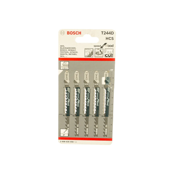 5 PCS Jigsaw Blades T244D Wood