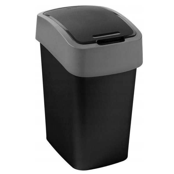 Контейнер для мусора Curver Flip bin черный 9л 29418