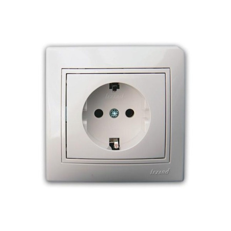 Розетка MIRA 701-0202-122 10 А бел. с вст. с/у