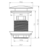 Донный клапан, графит ESKO BGGM