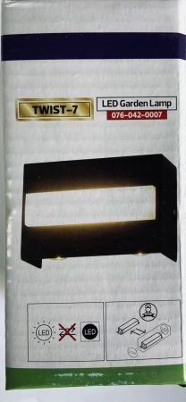 Светильник садовый 076-042-0007 7W BLACK 4200K 85-265V LED GRDN LMP