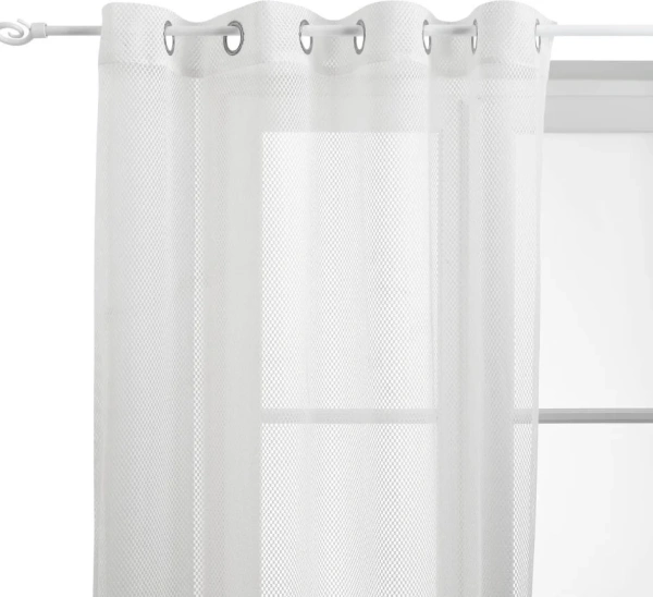 Тюль Atmosphera Zina 140х240 см белая 215444B