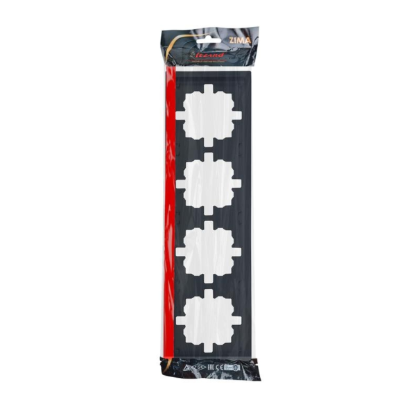 Рамка ZIMA 704 4200 149 4-ая горизонтальная черная матовая