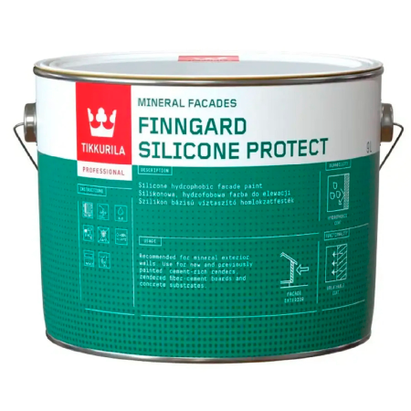 Краска фасадная силиконовая Finngard Silicone Protect Baza AP 9L