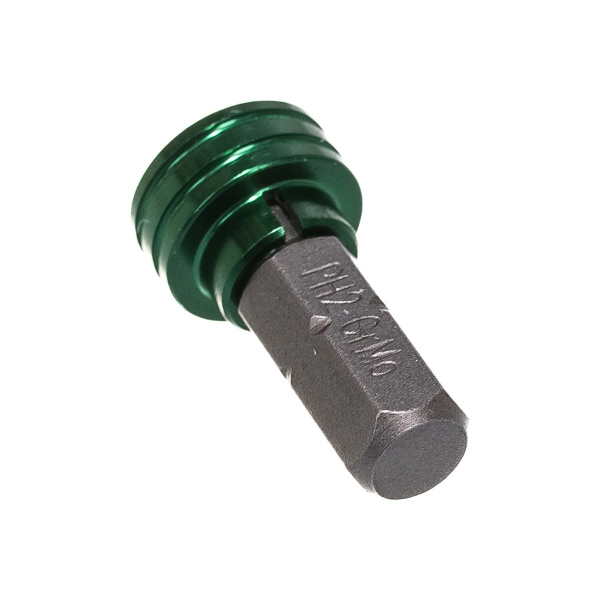 Бита KRAFTOOL ЕХPERT с магнитным держателем-ограничителем тип хвостовика C 1/4 PH2 25мм в блистере