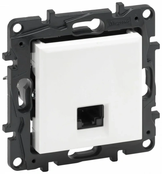 Розетка компьютерная RJ45 5Е механизм б/рамки NLST белый 863159 Legrand
