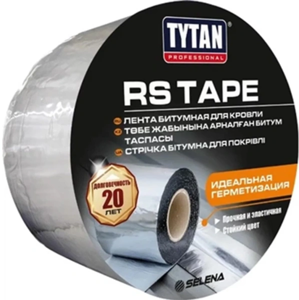 Лента битумная для кровли 15 см x 10 м алюминий TYTAN PROFESSIONAL RS TAPE