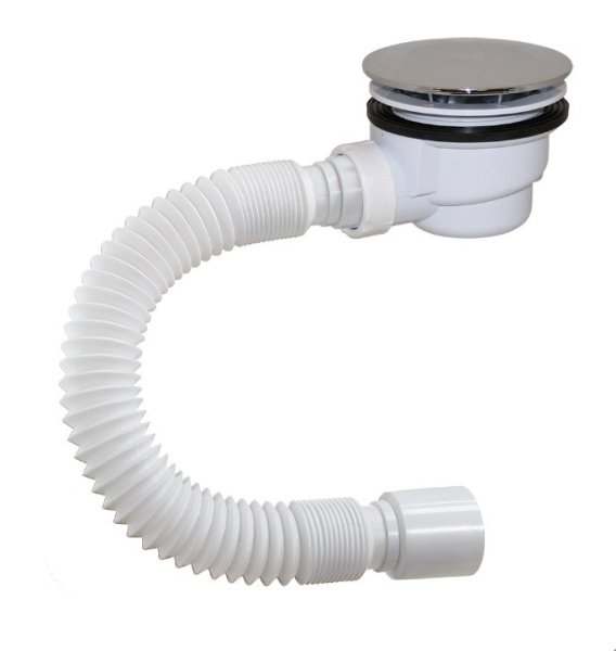 Сифон "ОРИО" DX-912 д/душ.под. 1 1/2*90 с гиб.труб.40-50