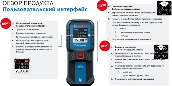 Дальномер лазерный Bosch GLM 25-23