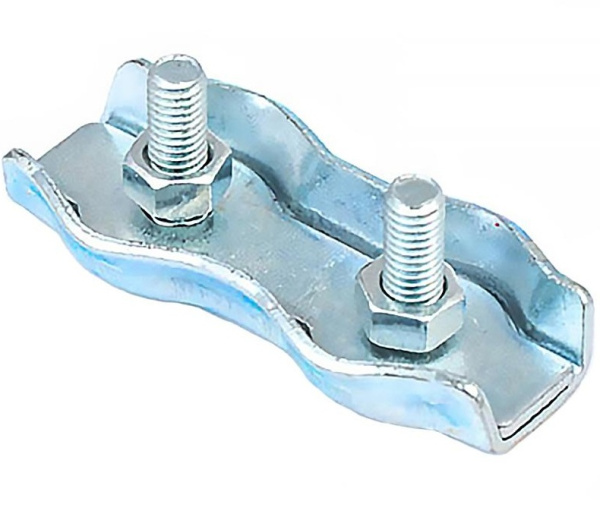 Зажим троса Duplex 5мм (белый цинк 1 шт)