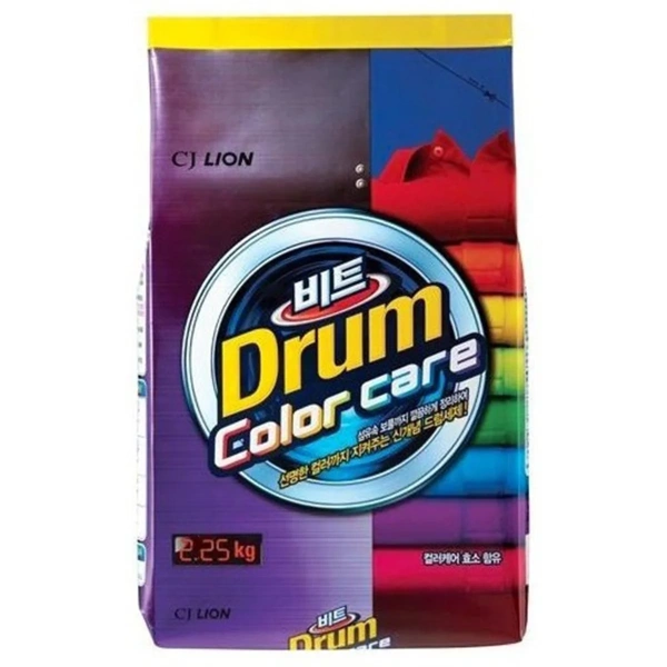 Порошок стиральный CJ LION Beat Drum Color Care для цветного белья 2,25 кг мягкая упаковка