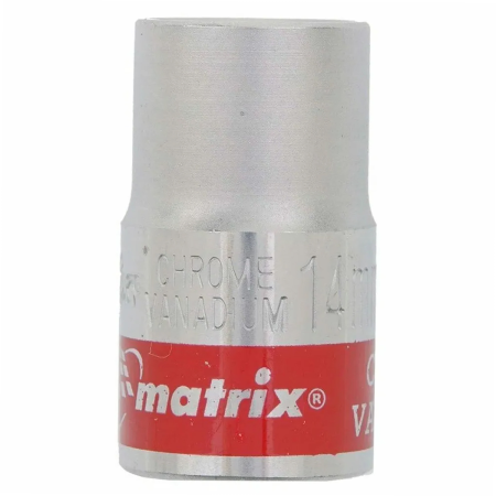 Головка торцевая Matrix MASTER 13мм 6-гранная CrV под квадрат 1/2 хромированная