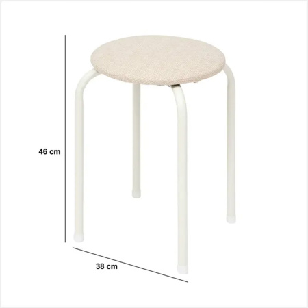 Табурет 5Five D 38 хH 46 см бежевый 212802A