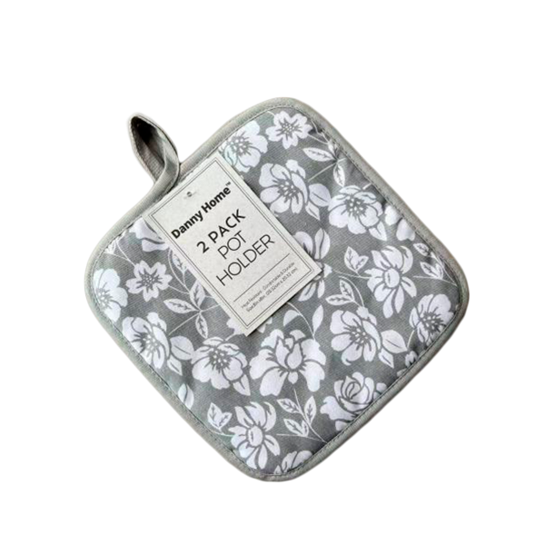 Набор кухонных прихваток Danny Home Цветы 2 шт 20х20 см