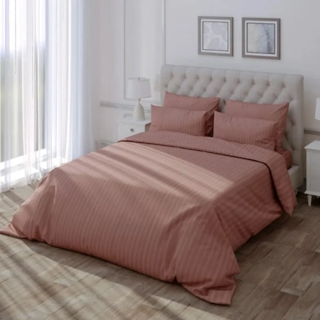 Простыня на резинке Verossa Stripe Ash 160х200 см борт 30 см 784502