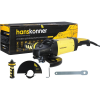 Машина углошлифовальная 230мм, 2400Вт,6500 об/мин,плавн.пуск,трехпоз.рук,Hanskonner HAG24230ECH