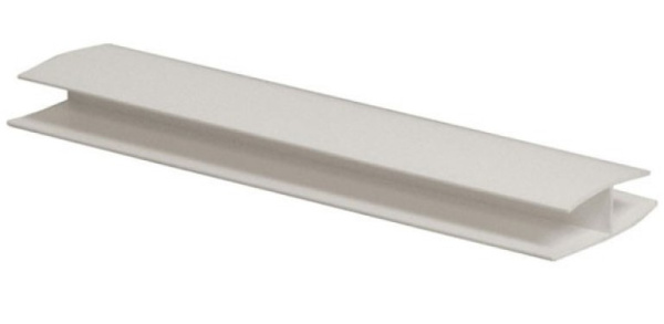 Профиль стыковочный 8мм 3,0м "Идеал Ламини", 001-G Бел глянц