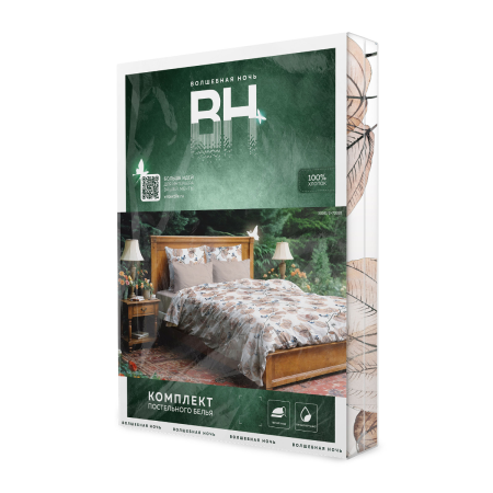 Комплект постельного белья Волшебная Ночь ELEGANT AUTUMN Евро 50х70 см перкаль 925657